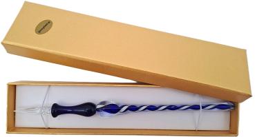 Tintenschreiber (dunkelblau-weiß)